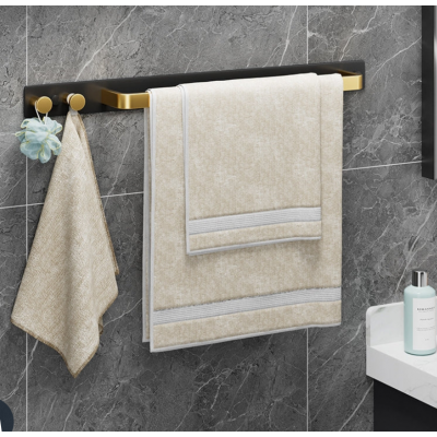 Towel Rail with Hook Perforation Three Rod Storage Rack